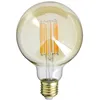 Image de Xanlite, Ampoule Filament LED Déco Verre Ambré G95, Culot E27, 1521 Lumens, Consommation 15W (Équivalence 100W), Blanc Chaud, Idéale pour Éclairage Intérieur et Ambiance Cozy.