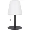 Image de Xanlite, Lampe à Poser POP Abat-Jour Métal Rechargeable USB, Température de Couleur Réglable, Résistante IP44, Autonomie 8H, Idéale pour Extérieur et Intérieur, Gris