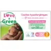 Image de LOVE & GREEN Couches Bébé Écologiques Hypoallergéniques Taille 3 4-9kg - 52 couches