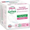 Image de LOVE & GREEN - Serviettes Hypoallergéniques Normal - 14 pièces