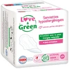 Image de Love&Green Serviettes hygiéniques écologiques hypoallergéniques avec ailettes Normal - 14 serviettes