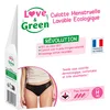 Image de Love & Green - Culotte Menstruelle Lavable Ecologique, coton BIO - Taille M (40) - Gestion discrète des flux - Confort en coton bio - Absorption optimale de 8 heures - Design élégant
