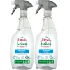 Image de Love & Green Home Spray Nettoyant vitres écologique rechargeable à l'alcool végétal. Certifié Ecodétergent par Ecocert - 750ml (Lot de 2)