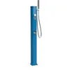 Image de Formidra - Douche Solaire 20 L pour Utilisation en Extérieur de Jardin, Piscine ou Spa - Robinet à Pied, Mitigeur et Douchette Amovible - Aluminium - Bleu Capri - Jolly Go2
