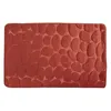Image de MSV - Tapis de Bain Microfibre Pebble - Sécurité Renforcée - Base Antidérapante - Usage Salle de Bain - Public Cible : Enfants et Personnes Âgées - 40 x 60 cm - Couleur Terracotta