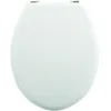 Image de MSV Abattant WC MDF Blanc - Charnières Zinc