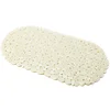 Image de MSV - Tapis Fond de Baignoire PVC Galets - 100% PVC sans Phtalates - 68 x 35 cm - Blanc - Surface Antidérapante pour Sécurité et Confort - Facile d'entretien