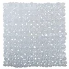 Image de MSV - Tapis Fond de Douche PVC Galets - Antidérapant pour Sécurité - 53 x 53 cm - Transparent - Confort et Stabilité - Facile à Nettoyer