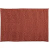 Image de MSV - Tapis de Bain Microfibre Chenille - Poils Longs Anti-dérapant - Lavable en Machine - Boucle d'Accrochage Pratique - Confort et Hygiène Optimisés - Terracotta - Unitaire - 60x60 cm