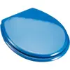Image de MSV - Abattant WC MDF CLÉO - Charnières INOX - Tampons Amortisseurs - Ø 30 x 20 x 15 cm - Couleur Bleu Marine - Finition Brillante - Confort et Élégance pour Salle de Bain