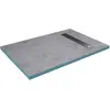 Image de RECEVEUR DE DOUCHE A CARRELER 80x120CM RECOUPABLE SUR MESURE AVEC BONDE CANIVEAU RAINY LINEAR 120