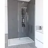 Image de Paroi de Douche 90x200cm - Verre Trempé Transparent 8mm - Profilé Chrome - FREEDOM 2 CHROMED