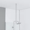 Image de AURLANE Barre de Fixation Plafond pour Douche a l'italienne - Barre DE Fixation Plafond 60cm RECOUPABLE