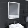 Image de AURLANE Miroir Salle de Bain 50x70cm avec étagères - NORDIK HYLLA