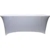 Image de WERKA PRO - 11323 Pliante Rectangulaire-Housse de PROtection Elastique pour Table de Jardin en Extérieur-Anti UV-Blanche, 180 cm x 74 cm x 74 cm