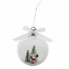 Image de WERKA PRO Boule Papa Noël Lumineuse Fonctionne à Piles 10 x 8 x 12 cm Blanc