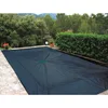 Image de WERKA PRO, Bâche de Protection Épaisse 240 g/m² pour Piscine Rectangulaire, Résistante aux Intempéries, avec  illets et Filet d'Écoulement, Gris, 6 x 10 m