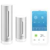 Image de Netatmo Station Météo Intérieur Extérieur Connectée Wifi, Capteur Sans fil, Thermomètre, Hygromètre, Baromètre, Sonomètre, Qualité de l'air - Compatible Amazon Alexa, Apple Homekit et Google Home