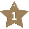 Image de 24 ETOILES CALENDRIER AVENT - 6 MM certifié PEFC 100% - Décoration Noël en Bois