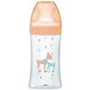 Image de Dodie - Biberon Anti-Colique Sensation+ Verre, BEIGE BICHE, 270ml, 0-6 mois, Tétine plate, Débit 2