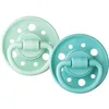 Image de DODIE Sucettes Rondes GAÏA, tetine pour bébé, 6-36 mois, Vert, Lot de 2