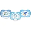 Image de DODIE, Sucettes Anatomiques Jour et Nuit, Tetine pour bébé, +18 mois, Sans BPA, Résistante, Bleu, Garçon, Lot de 3 dont 1 phosphorecente