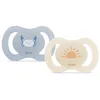 Image de DODIE, Sucettes Anatomiques spécial naissance,Tetine pour bébé, 0-2 mois,Nourisson, Bleu, Mini crabe, Lot de 2