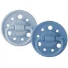 Image de DODIE Sucettes Rondes GAÏA, tetine pour bébé, 6-36 mois, Bleu, Lot de 2