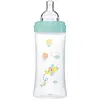 Image de Dodie Biberon Anti-Colique Sensation+ Vert Air, 330 ml, Tétine Plate, Débit 3 (Lot de 2)