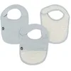 Image de DOMIVA - LOT X3 BAVOIRS MOUSSELINE 0-6 MOIS BLEU VINTAGE EN GAZE DE COTON