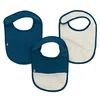 Image de DOMIVA - LOT X3 BAVOIRS MOUSSELINE 0-6 MOIS INDIGO EN GAZE DE COTON