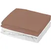 Image de Lot 2 Draps-Housses Jersey Blanc/Brun