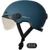 Image de Cosmo Connected - Cosmo Fusion - Casque Intelligent Vélo et Trottinette avec Visière, Taille Adulte - Clignotants, Feu de Freinage Automatique, Partage de Trajet, Détection de Chute - Bleu Mat