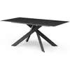 Image de CONCEPT1 Cruise céramique effet marbre noir 180x90x76 cm CRUISE-TR18001