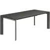 Image de CONCEPT1 Scar en céramique noir 140 (+60) x 90 x 76 cm SCAR-TR140A01