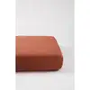 Image de Drap housse en coton bio Terracotta