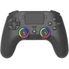 Image de Subsonic - Manette sans Fil pour PS4 / Playstation 4   Manette Noire Bluetooth avec LED, Vibrations et Prise pour Casque Gaming - Noir