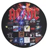 Image de Subsonic - Tapis de Souris AC/DC Rond 30 cm - Surface Lisse Optimisée Capteurs, Base Antidérapante, Bords Cousus - Noir