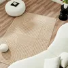 Image de Nazar Tapis doux pour salon, chambre à coucher - Beige - Uni - Motif géométrique - Grand tapis de couloir (163 Beige, 120 x 160 cm)