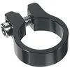 Image de cyclingcolors Collier de serrage de tige de selle Aluminium à visser fixation tube vélo vtt route ville cycle universel, diamètre 28.6 mm (noir)