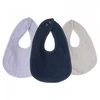 Image de Lot de 3 bavoirs Naissance Bleu