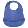 Image de Trois Kilos Sept Bébé garçon Silicone Bleu Bavoir, Bleu, Taille unique EU