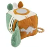 Image de Trois Kilos Sept - Cube D’éveil Bébé Diplododo, Jouet Sensoriel Multiface avec Miroir, Anneau De Dentition, Personnages, Velours Côtelé, Mixte, Vert Sauge Beige Camel