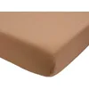 Image de Trois Kilos Sept - Drap Housse Bébé - 100% Coton Jersey Extensible - Doux & Confortable - Bords Elastiqués - Label Oeko-TEX® Standard 100 - Camel - 70x140 cm - Lot de 1