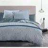 Image de Home Linge Passion | Housse de Couette - 3 Pièces | 100% Coton - 57 Fils | 2 Personnes - 240x260 cm | LOUXOR Bleu