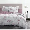 Image de Home Linge Passion Parure de lit 220x240 cm 100% Coton, Housse de Couette avec 2 taies, Motif Pompadour Blanc et Rose, Douce, Respirante et résistante