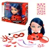 Image de BANDAI   Miraculous Ladybug   Tête à coiffer Miraculous Deluxe 21cm   Tête à coiffer Ladybug + 30 Accessoires, Pinces, Rubans, Bijoux   Licence Officielle   Jouet Enfant 4 Ans et +   P50247