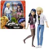 Image de BANDAI - Miraculous - Set de Jouet - Pack 2 Poupées Marinette et Adrien - Crush Pack - Figurines Miraculous 26cm - Figurines pour Enfant Marinette Adrien - Jouet Enfant 4 Ans et + - P50377