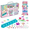 Image de Bandai - Rainbow Loom Cute Tique   Coffret Fabrication Automatique de Bracelets Élastiques - Loisir Créatif - Contient 1200 Élastiques, Auto-Loom et accessoires - Assortiment - Jouet Enfant 7 ans et +