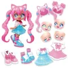 Image de BANDAI - Animakii - Magicienne et Écolière - Coffret Poupée Personnalisable - 1 Poupée, 4 Visages, 2 Coiffures, 2 Tenues, 2 Paires de Chaussures - Jouet Créatif 5 Ans et + - HEA26352